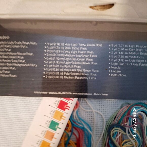 Artiste Counted Cross-Stitch Kit "Blue Fairy Princess" 8"x9.875" Easy-To-Read Ch - Picture 7 of 7